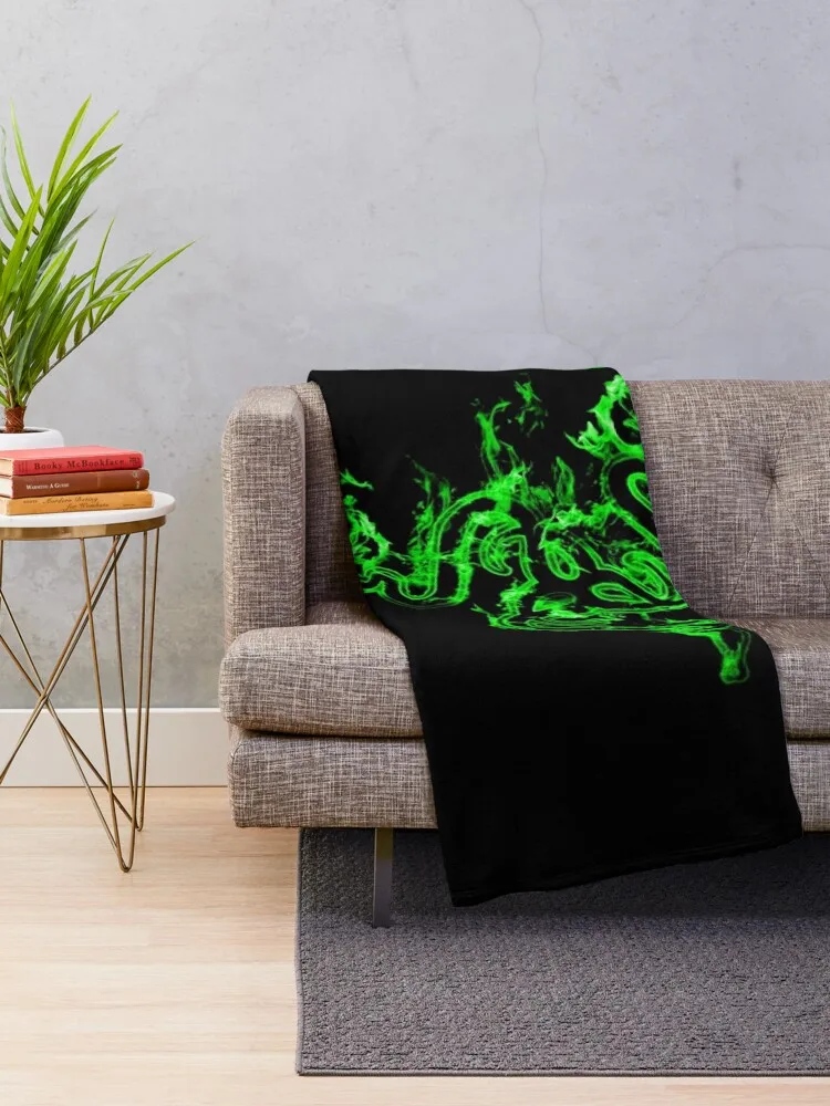 RAZER GREEN LIGHT Throw Blanket Multi-Purpose Soft Plaid Blankets