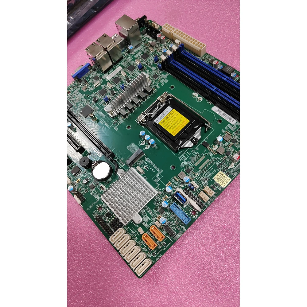 Dla Supermicro X11SSH-LN4F NAS serwer c236 chip ECC cztery porty sieciowe matx