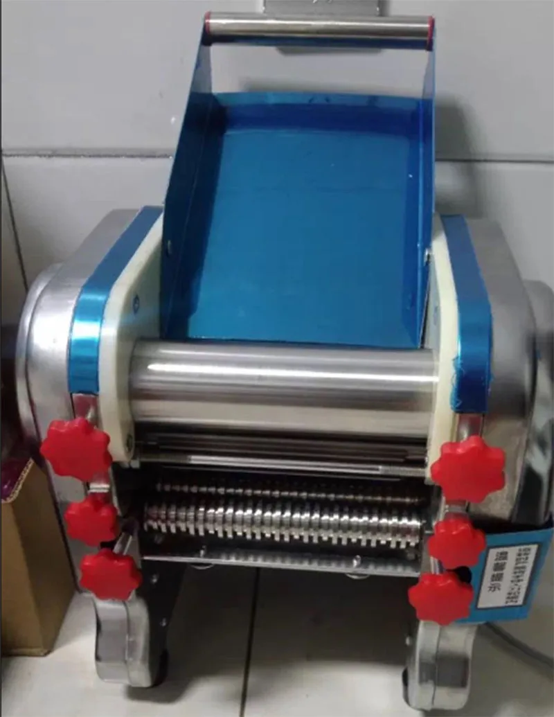 Elektrischer Teigausrollmaschine für den Haushalt/gewerblichen Edelstahl-Nudelmaschine, Teigroller-Nähmaschine