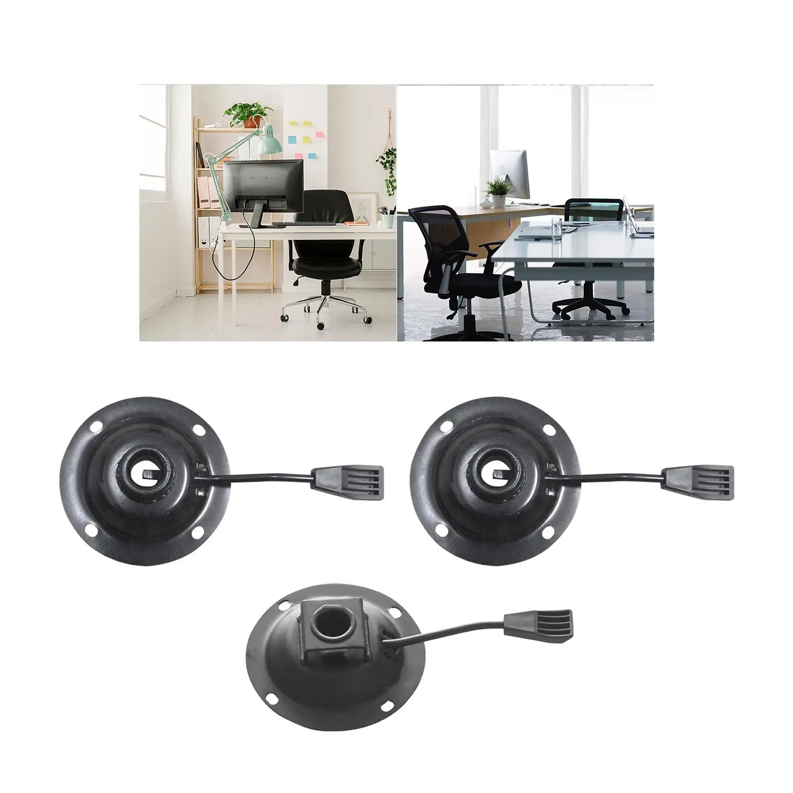 Office Chair Tilt Swivel Plate Bar Stool Ironware Seat Swivel Base Mount Plate Office Chair Tilt Accessories for Bar Stool
