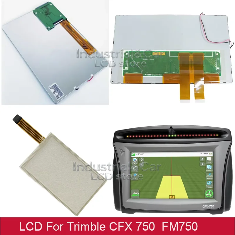 Оригинальный 8-дюймовый ЖК-дисплей для Trimble CFX 750 CFX-750 FM ЖК-навигатор сельскохозяйственного оборудования CFX750