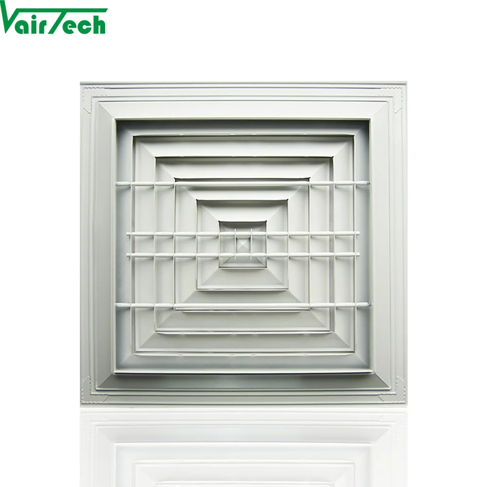 نظام تهوية السقف 6 سقف ناشر هواء أخضر مربع
