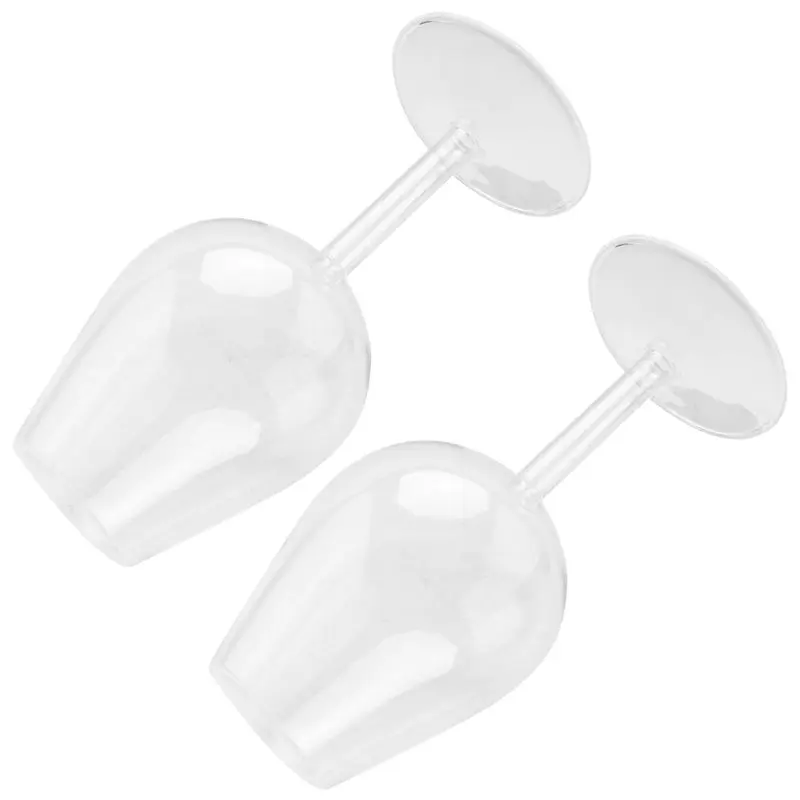 AA94-14Fl Oz Upside Down Cocktail Glass Upside Down Martini Glass Wine Glass Unique Fun Upside Down Wine Glass Inverted 2Pcs