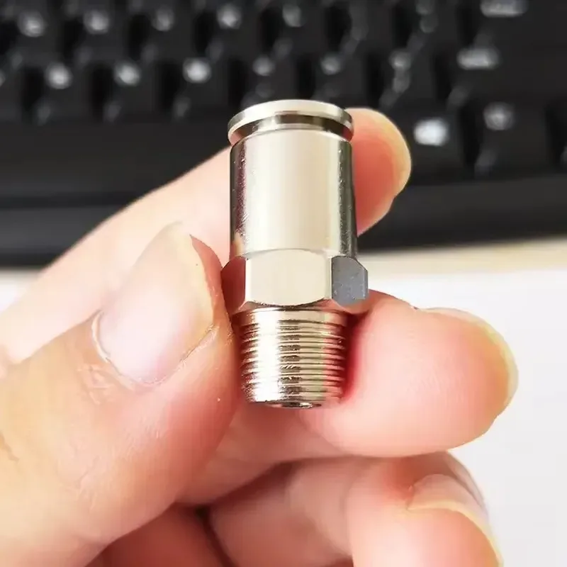YBPC Quick Push-In Male Thread Stainless Steel Pipe Coupler for Retail and Machinery Repair Shops Tube Fittings