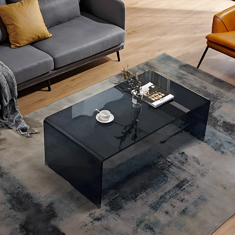 Living Room Glass Coffee Table Home Rectangular Tea Machine Coffee Tables Mesa Plegable Small Apartment Furniture HY50CT