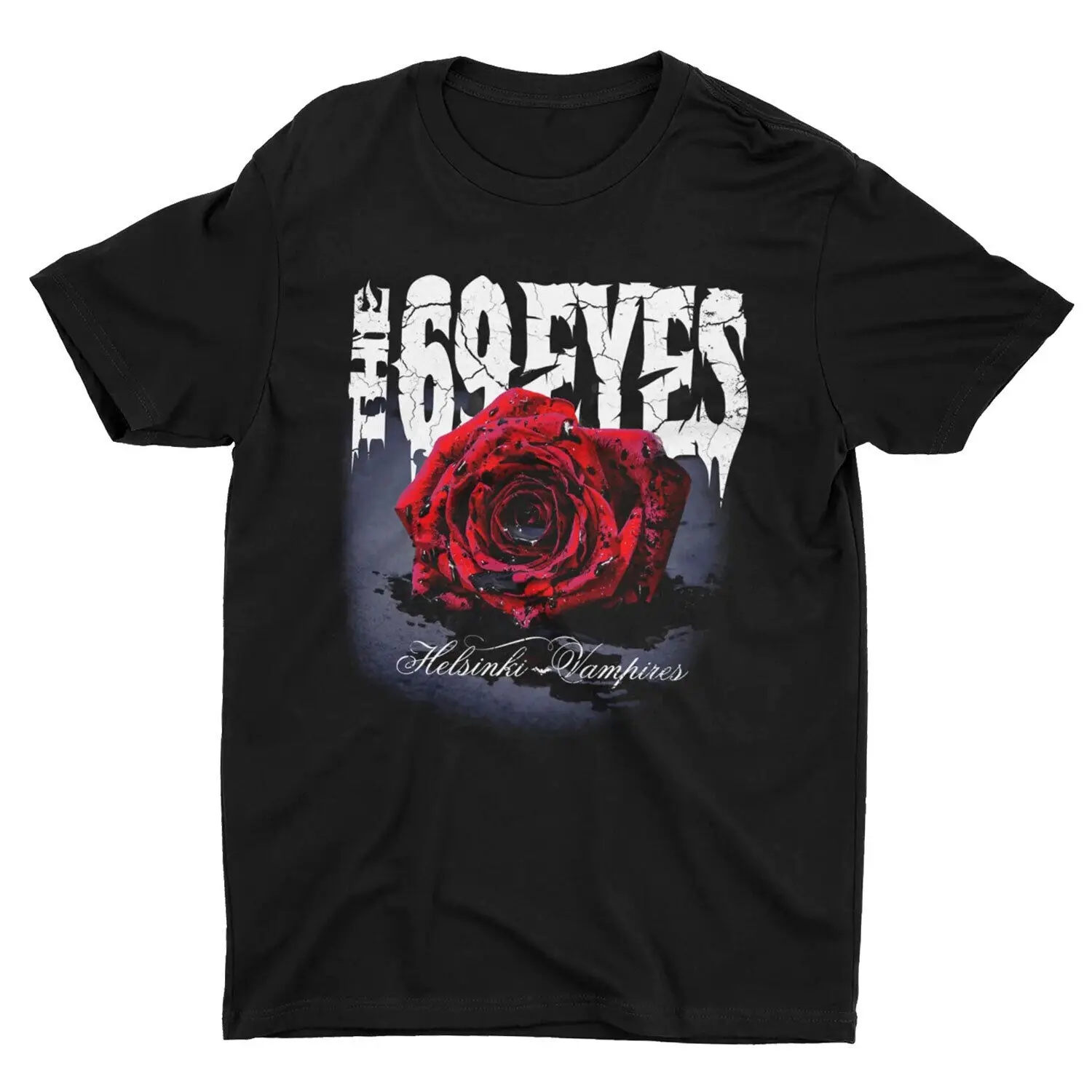 Мужская футболка вампира Хельсинки 69 Eyes Xx большой черный
