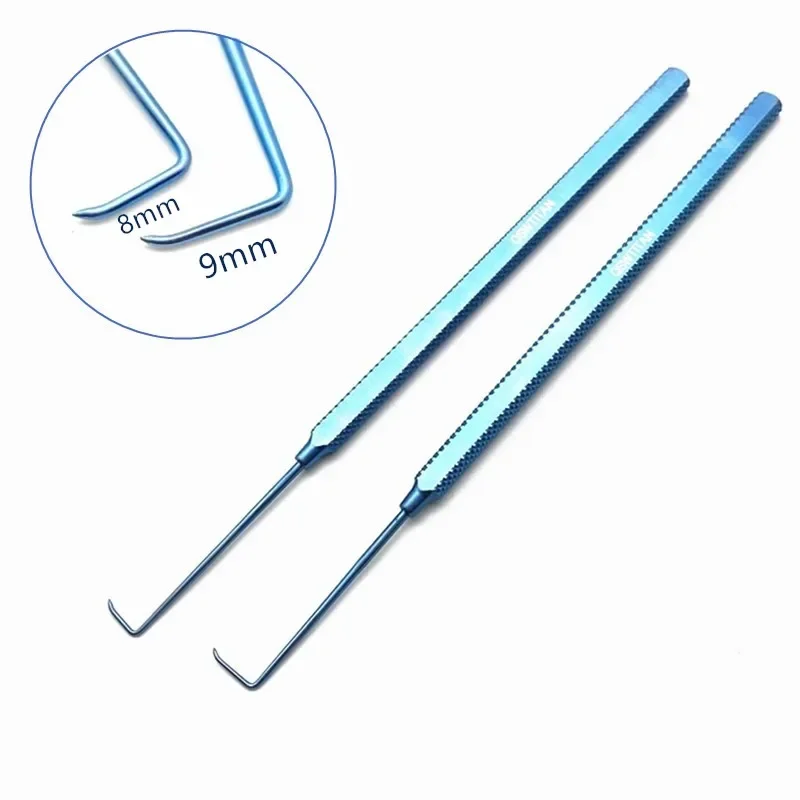 

Ophthalmic Hook Helveston Finder Hook Titanium Ophthalmic Surgery Hook Eye Instrument