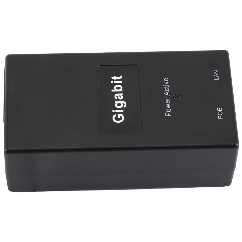 BNVN-Gigabit POE Injector 10/100/1000Mbps/1G/2G Compatible IEEE802.3Af/At Passive Power Supply For POE Device EU Plug Easy To Us
