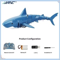 JJRC New 2.4G Remote Control Shark Shaped Boat Rechargeable Summer Children's Water Toy Gift Fast Shipping High Quality RC Boats