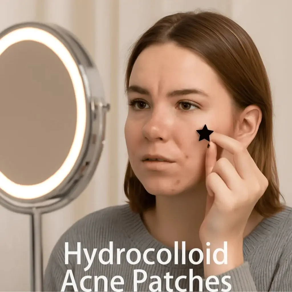 400/200 pieces/box of black star shaped hydrocolloid acne patch, alcohol free, gentle and non irritating absorption acne patch image 2