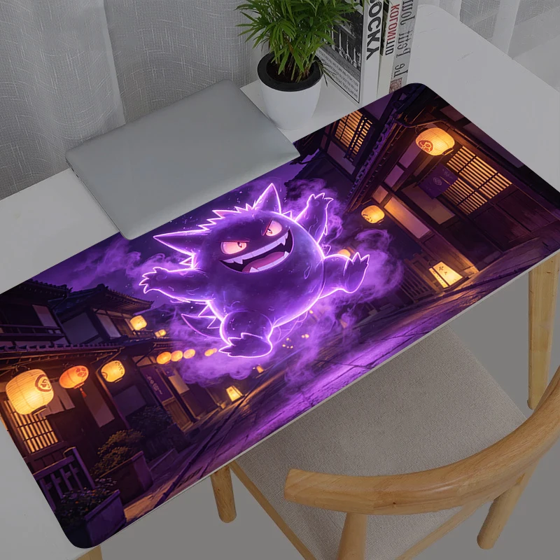 Mouse Pad Gaming Accessories PC Gamer Pokemon Pikachu Gengar Alfombrilla Xl Computer Desk Mat Laptop Varmilo Keyboard Mousepad