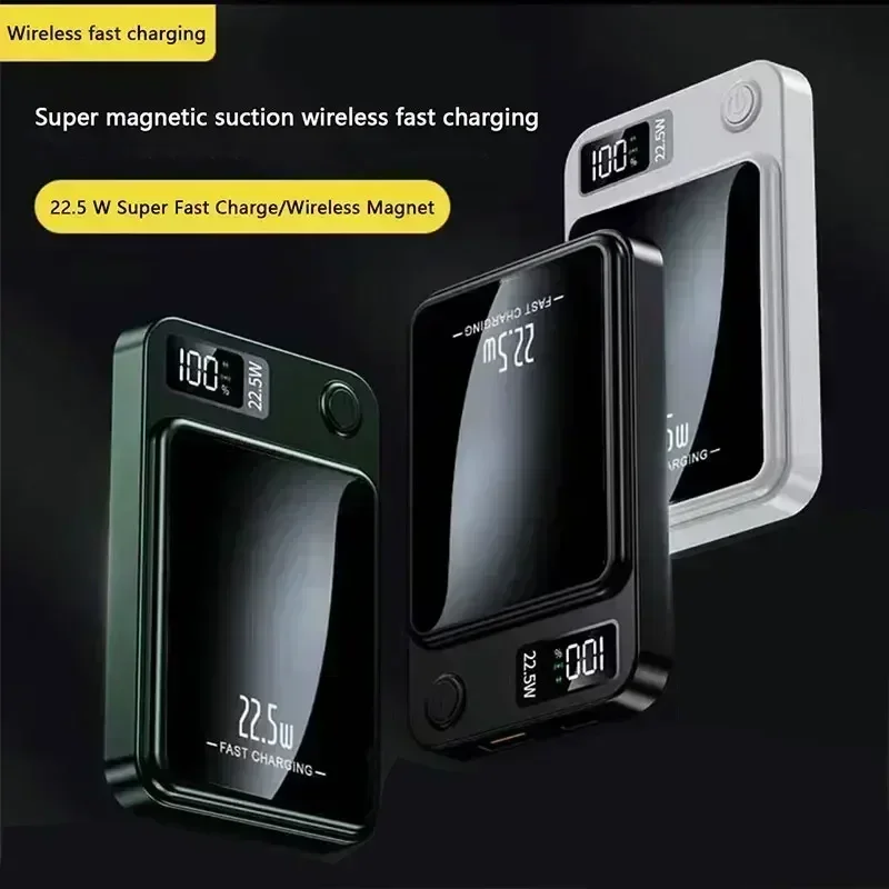 Banco de energía inalámbrico Magstor carga súper rápida fuente de alimentación móvil Magsafe de 10000mA