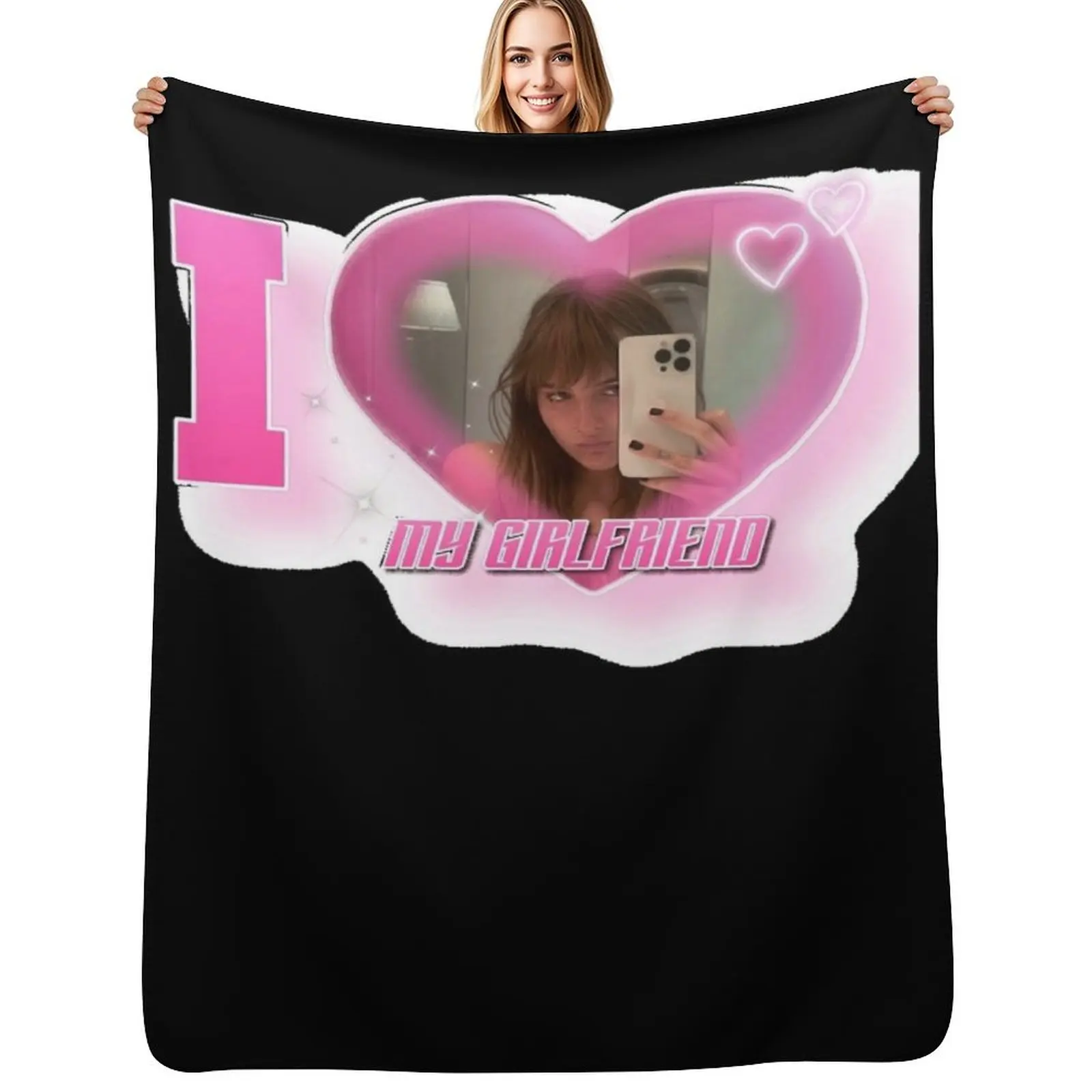 

Victoria De Angelis Maneskin I Love My Girlfriend Classic Throw Blanket Cozy Warm Blanket for Bed Room Decor