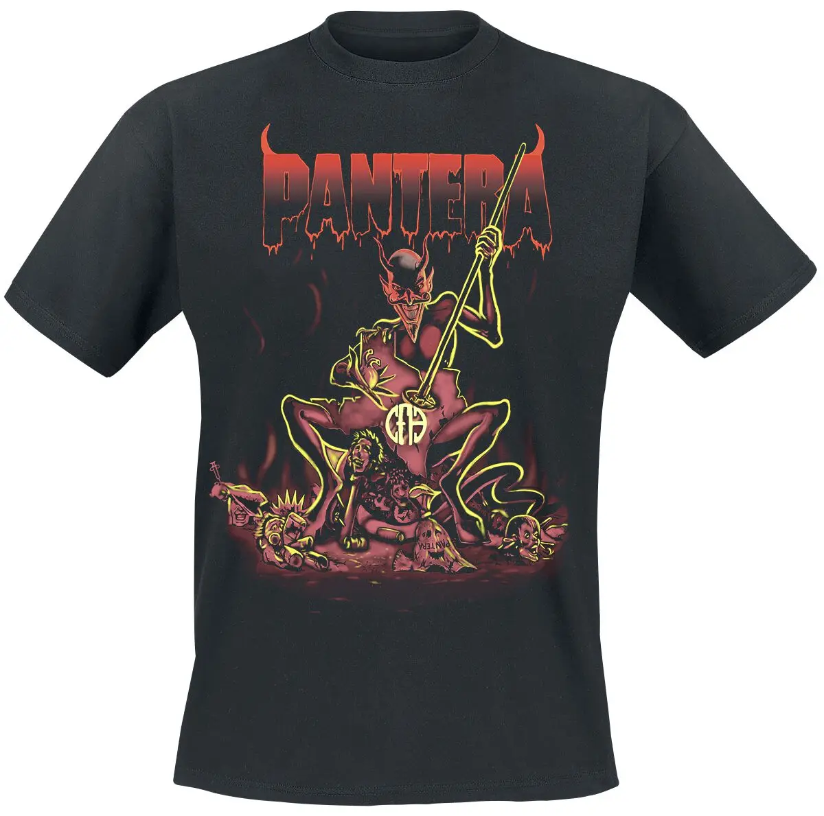 Devil Pantera T-Shirt Men Women Metal Rock Band Graphic Tee 100% Cotton Summer Streetwear Top