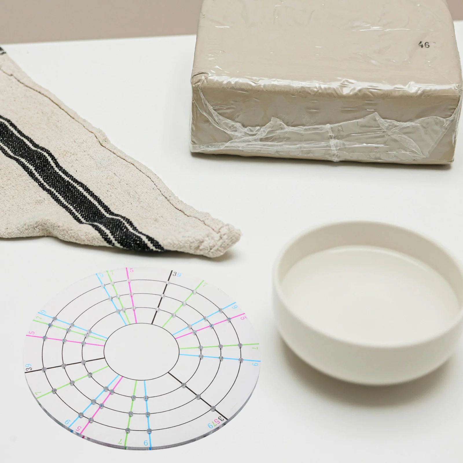 

Pottery Clay Divider Circular Trimming Tool Durable Tool for Accurate Pottery Spinning and Ceramic Craft Supplies