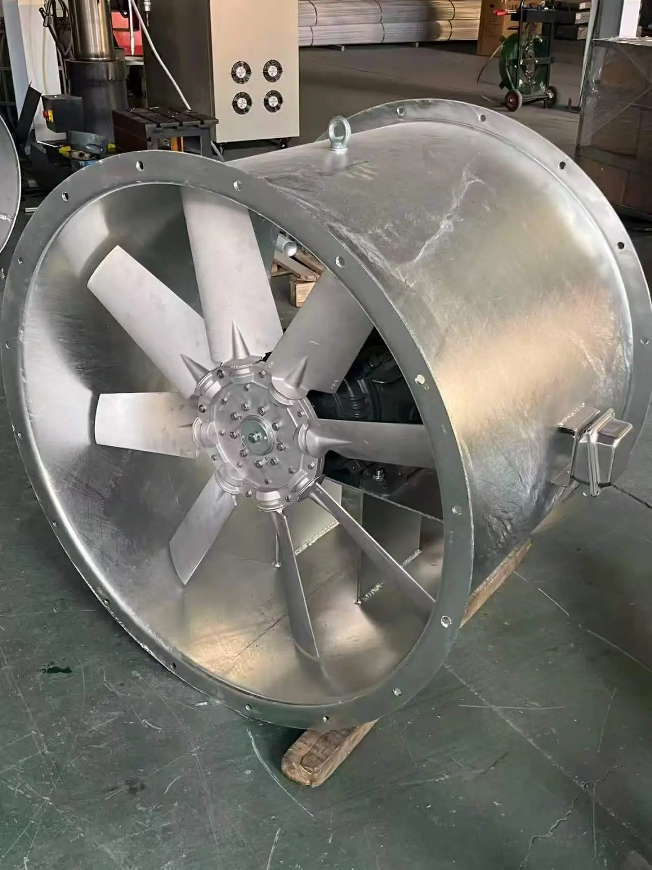 Marine Axial Fan High Airflow High Wind Speed Corrosion Resistant Strong Galvanized Sheet Shell Aluminum Alloy Blades