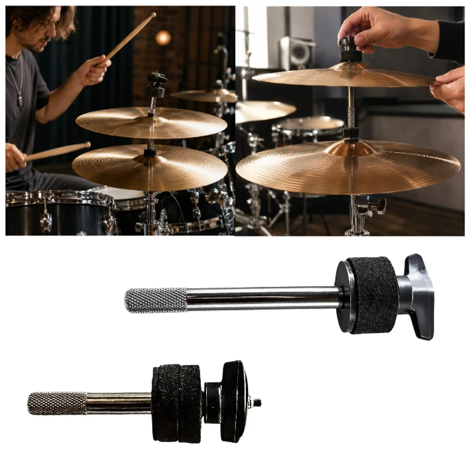 Cymbal Stacker Attachment for Metal Wear Resistant Practical Supplies Replacement Easy to Use for Drummers Drum Set