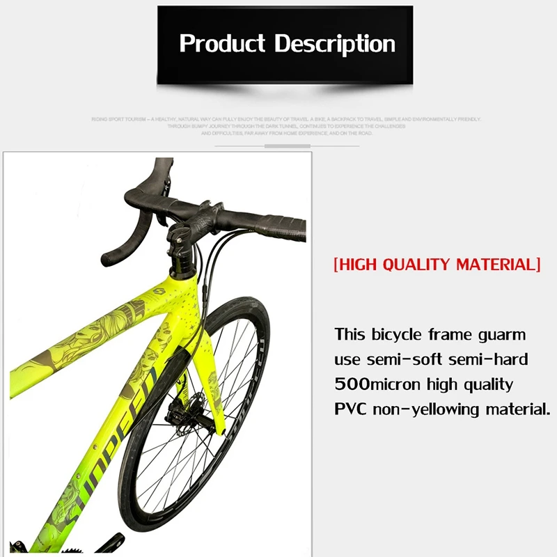 ENLEE The New Removeable Sticker Road Bicycle Paster Guard Cover 3D MTB Mountainbike Scratch-Resistant Protect Frame Protector – Detail 15