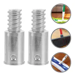 2pcs Tip For Telescopic Pole Household Cleaning Tips For Handles Tips For Handle Broom Extension Threaded Repair Kit Connector