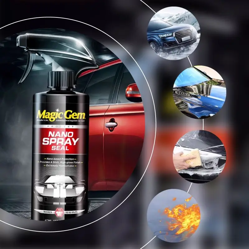 473ml Portable Antifogging Car Spray for Glass Water Spot Remover Car Anti Fog Spray Glass Cleaner for Windshields Mirrors