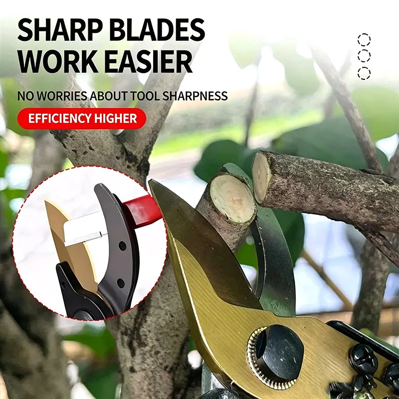 1/10x Scissors Sharpener Repair and Reshaping Sharpening Stone Portable Quick Kitchen Garden Tools Knife Sharpener Supplies