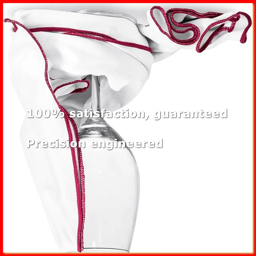 Wine Glass Polishing Cloth Set of 2 Champagne Glass & Wine Glasses Polishing Cloths for -Free Cleaning-A79M