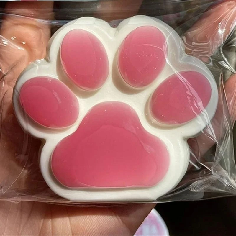 Crianças gatos elásticos Pata o brinquedo brinquedo Squeeze Squeeze para relaxamento à mão