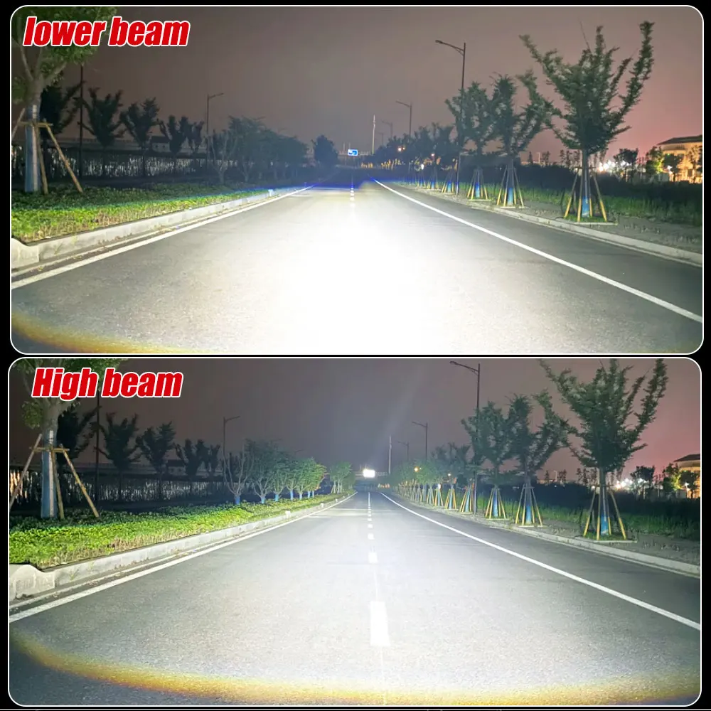 H4 Mini Bi LED Projector Lens Headlight Bulbs Canbus Motorbike Turbo Lamps High Beam Low Beam 12V 24V 32V 6000K Car Headlight
