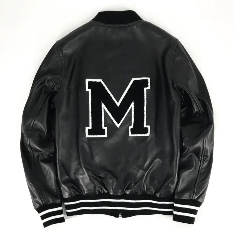 カーペイ レディース レザー ジャケット シープスキン ベースボールコート オルト スレ ジッパー ラウンドネック 通勤 スレ ファッショナブル 春 アウターウェア