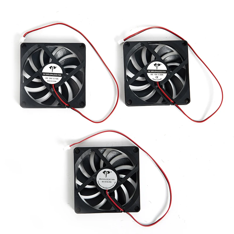 Brushless Cooling Fan 8010 Cooling Fan 5V 12V 24V 2 Pin 80x80x10mm Heatsink