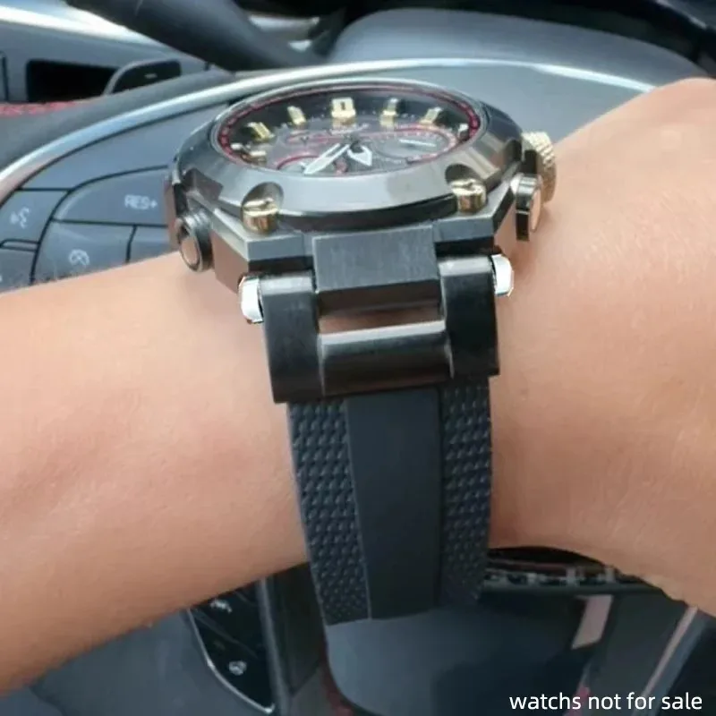 

Силиконовый ремешок для Casio G-Shock MRG-B2000R-1A, ультрамягкий водонепроницаемый спортивный ремешок MRG B2000 с пряжкой из нержавеющей стали и инструментом