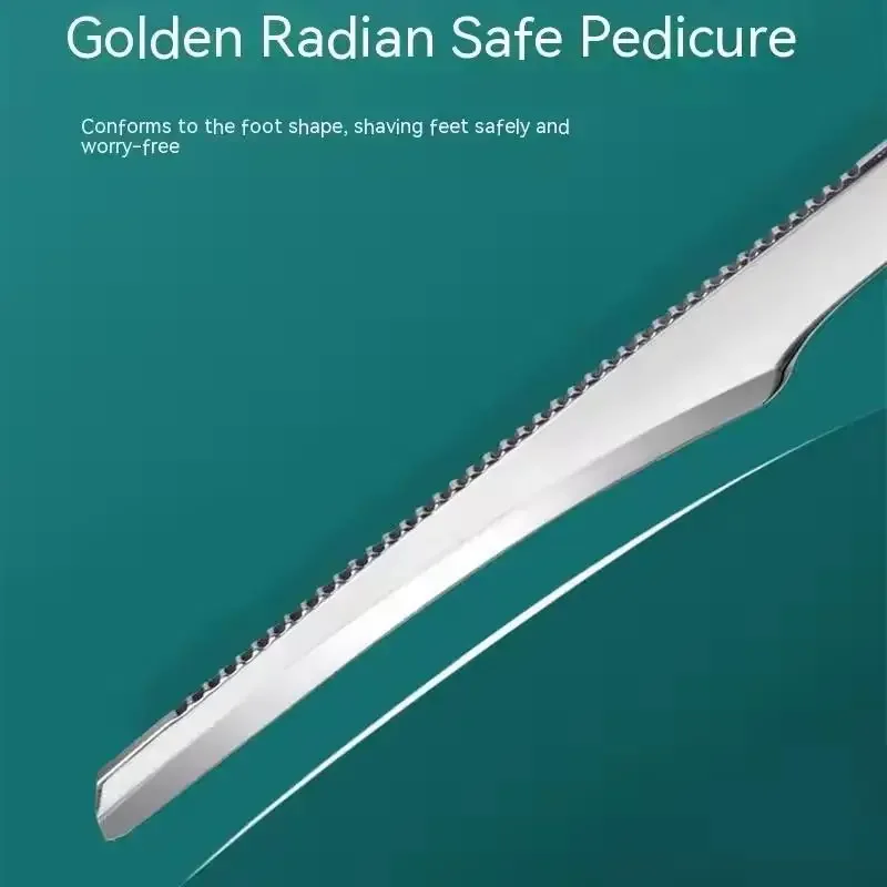 5Pcs Professional Foot Scraper Stainless Steel Foot Care Pedicure Scraper Portable Foot Exfoliating Dead Skin Calluses Tools