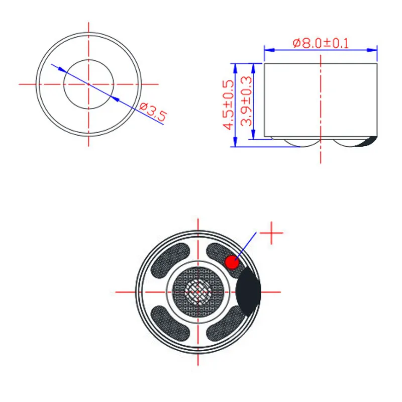 New DIY Horn For IE900 Repairing speakers Voor ie900 Accessories 8MM single/dual Circle Earphone Parts