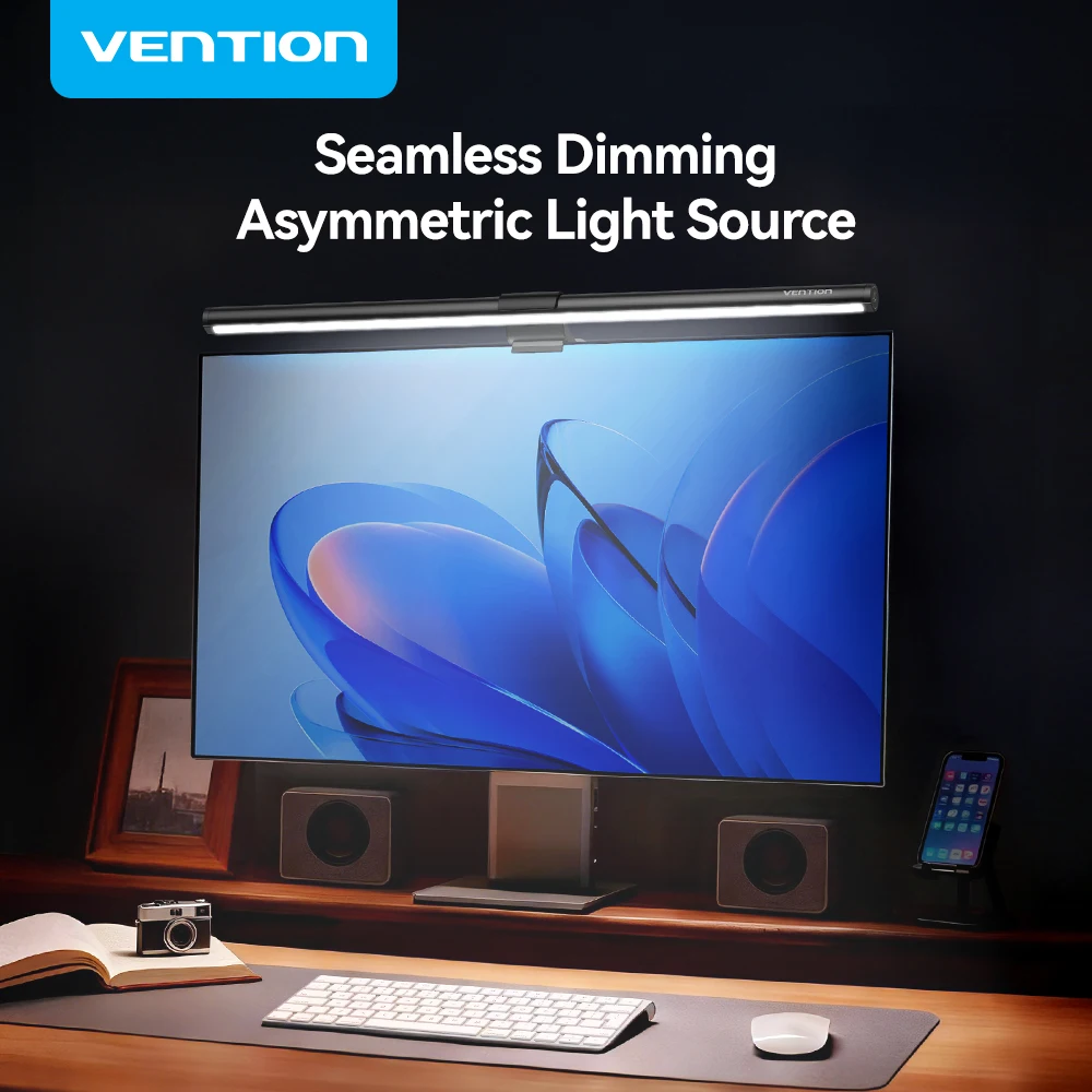 

Светодиодная панель для монитора Vention, экран ноутбука ПК, подвесная лампа для защиты глаз, асимметричный источник света, USB 3-цветная лампа для чтения
