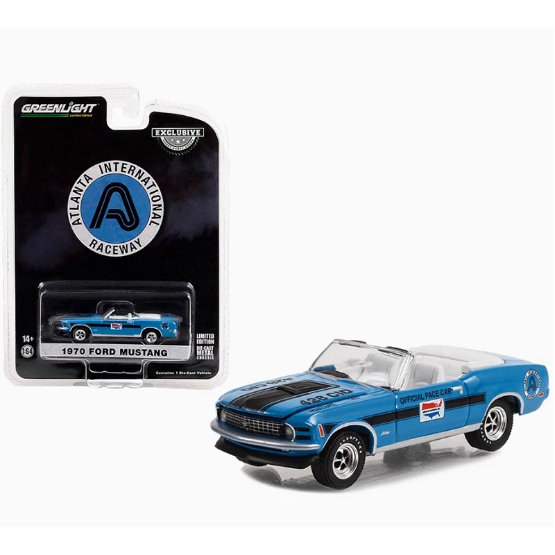 Greenlight 다이캐스트 합금 1:64 1970 포드 머스탱 마하 근육 스포츠카 모델 성인 클래식 컬렉션 디스플레이 선물 기념품 스팟