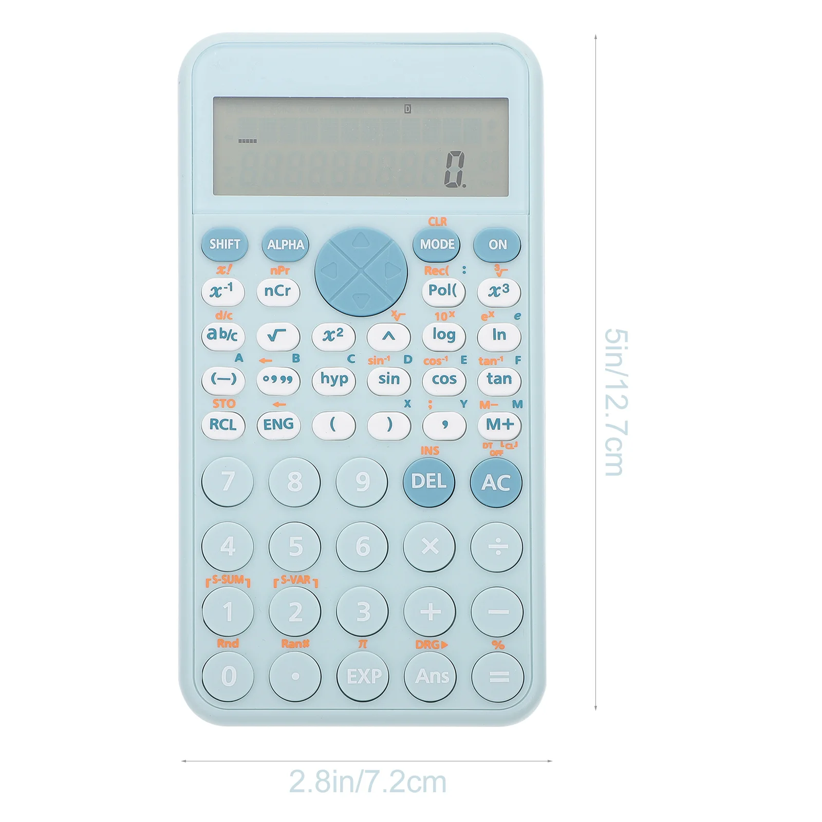 

Science Calculator Blue Large Screen Portable Student Office Accounting Physics Chemistry