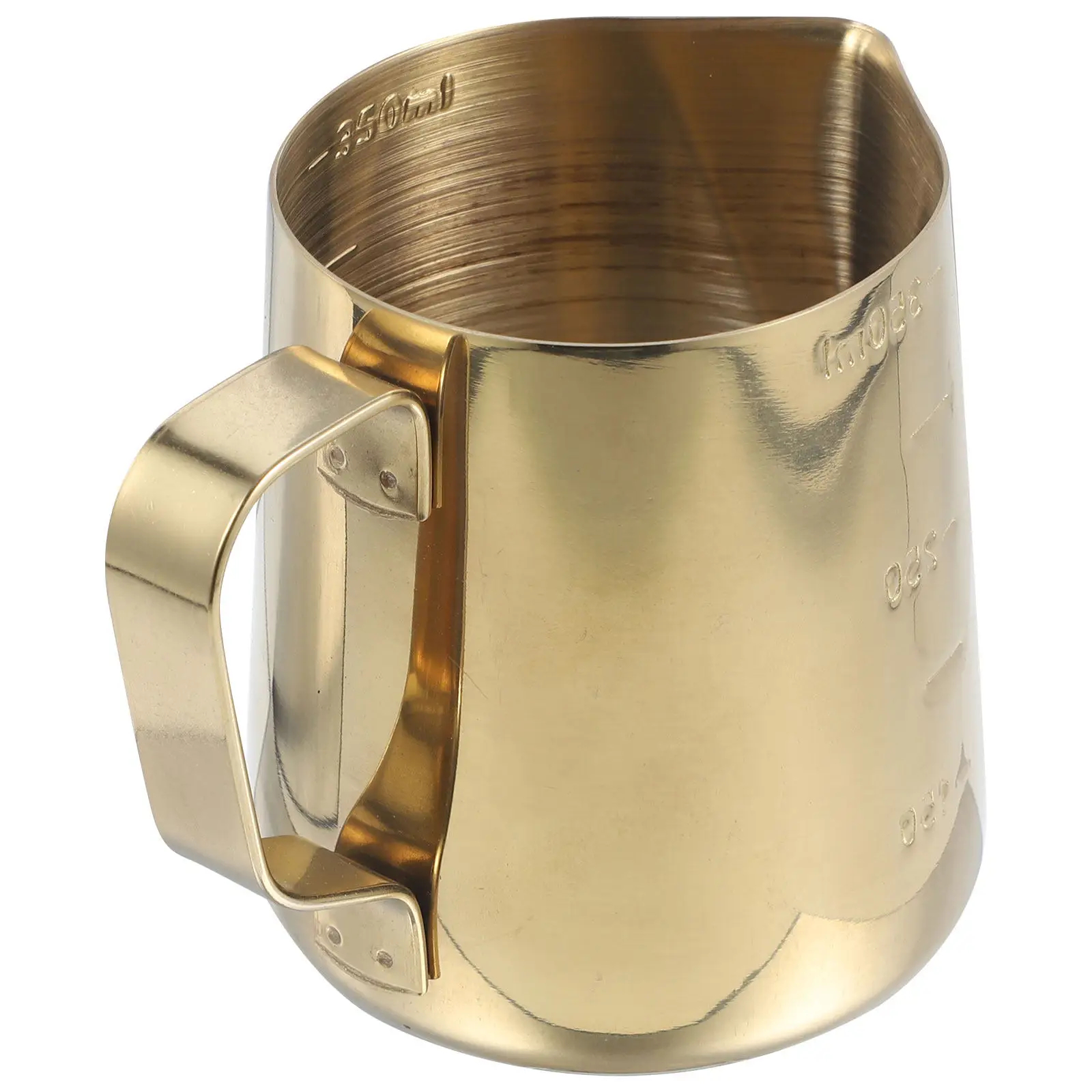 Кувшин для вспенивания молока из нержавеющей стали, эргономичный дизайн, легко моется, аксессуар для латте-арта, для кофе, эспрессо, молока, маленький