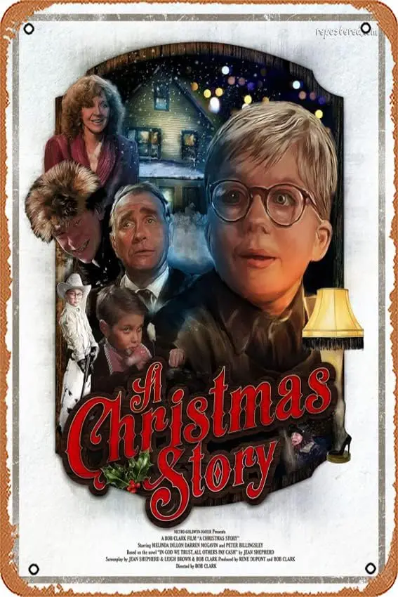 Zuhhgii Retro Metal Sign A Christmas Story Vintage Kitchen Garage Man Cave Wall Decor Funny Tin Sign  Gift Bar Decorati-aluminum