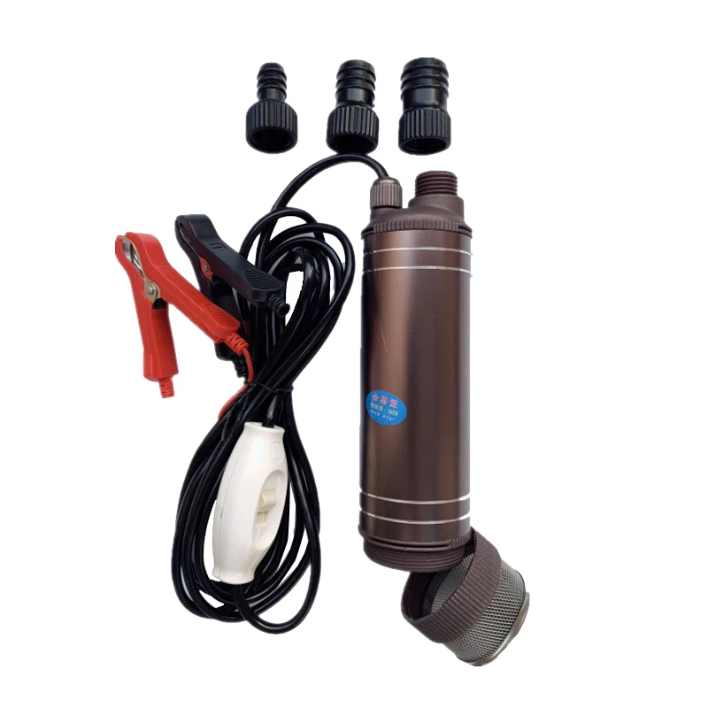 Petite pompe électrique portable DC SubSN, 40L, min12V, 24V, livraison de carburant diesel, eau, plastique, simple, tube de odorà huile