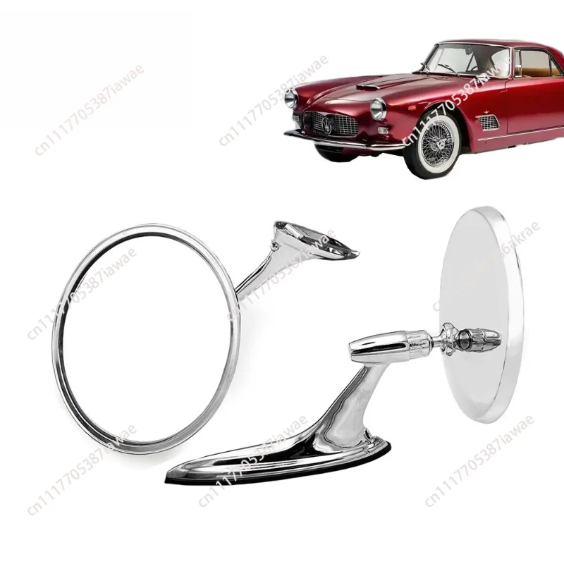 special retro silver classic car rearview mirror reversing mirror