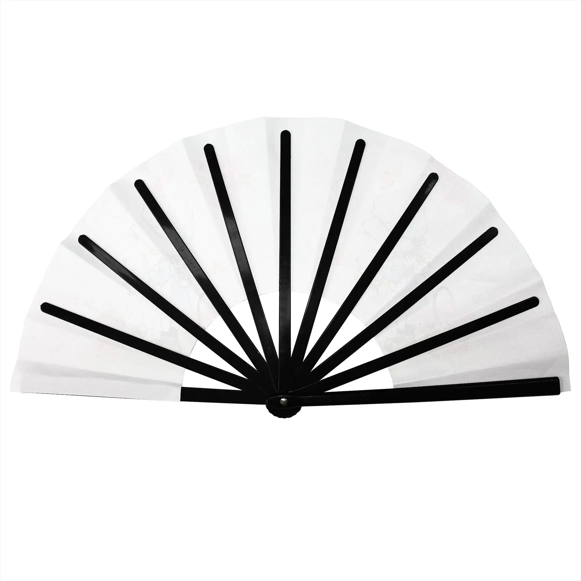 S-Sarah Manga Kay   Folding Hand Fan Custom Children's Painter Polyester Fabric Fan Funny Summer Accessory Decorative Fans