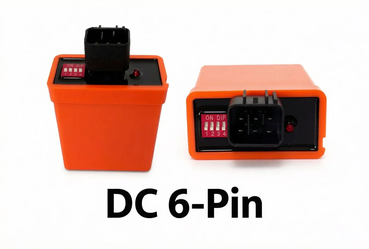 For Yamaha YBR 125 DC CDI Unit Euro 2 6-Pin Adjustable Ignition Coil with DIP Switch for YBR125 Motorcycle Accessories