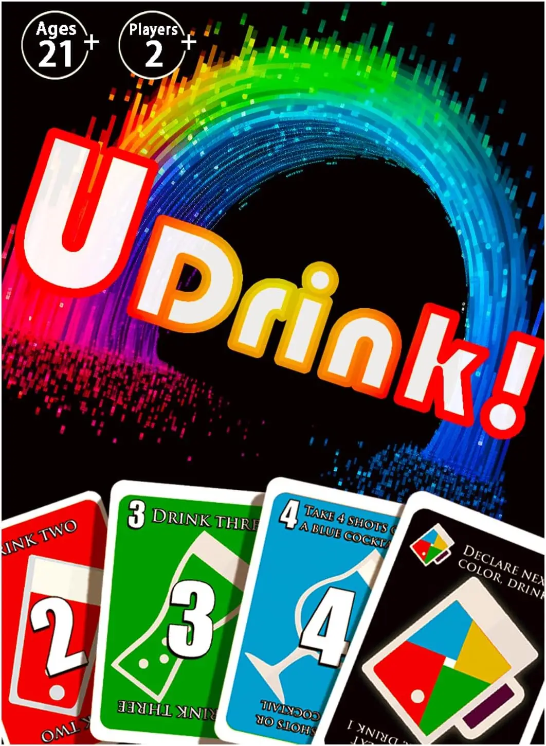 

Fun Adult Drinking Card Game for Parties & Game Nights, Easy Rules for 2+ Players Ages 17+, New 2024 Edition