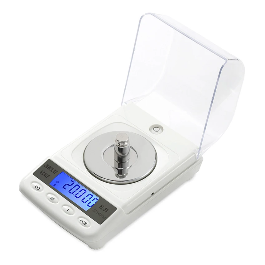 100g/50g 0.001g LCD Digital Jewelry Scales Precision Electronic Medicinal Carat Scale Diamond Laboratory Weight Balance Scale