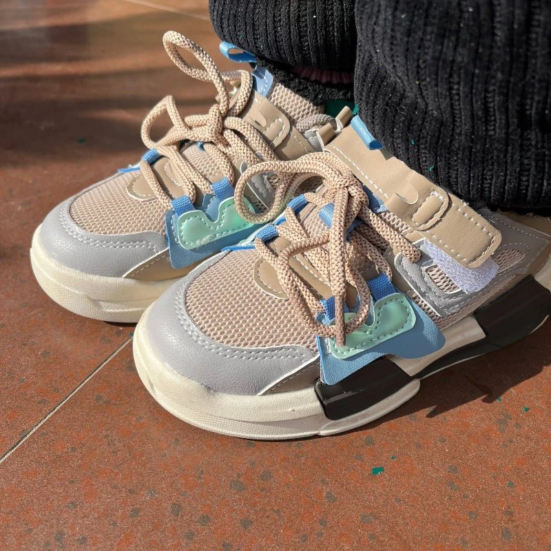 

Повседневные кроссовки для девочек и мальчиков, спортивная обувь на мягкой подошве для детей, осенняя школьная обувь, уличная обувь 21–30 лет