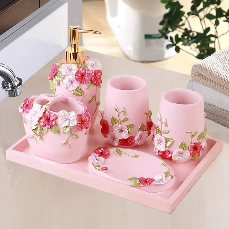 Five-piece Bathroom Set Europe – Wedding Bathroom Supply Kit recenzja i cena