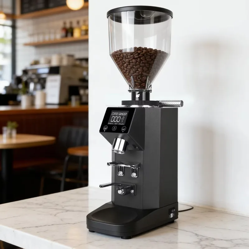 Airo Mini Home 60mm Conical Burr Stainless Steel Electric Espresso Grinder Optional Moon Wheel Adjustment 30G Capacity 220V/110V