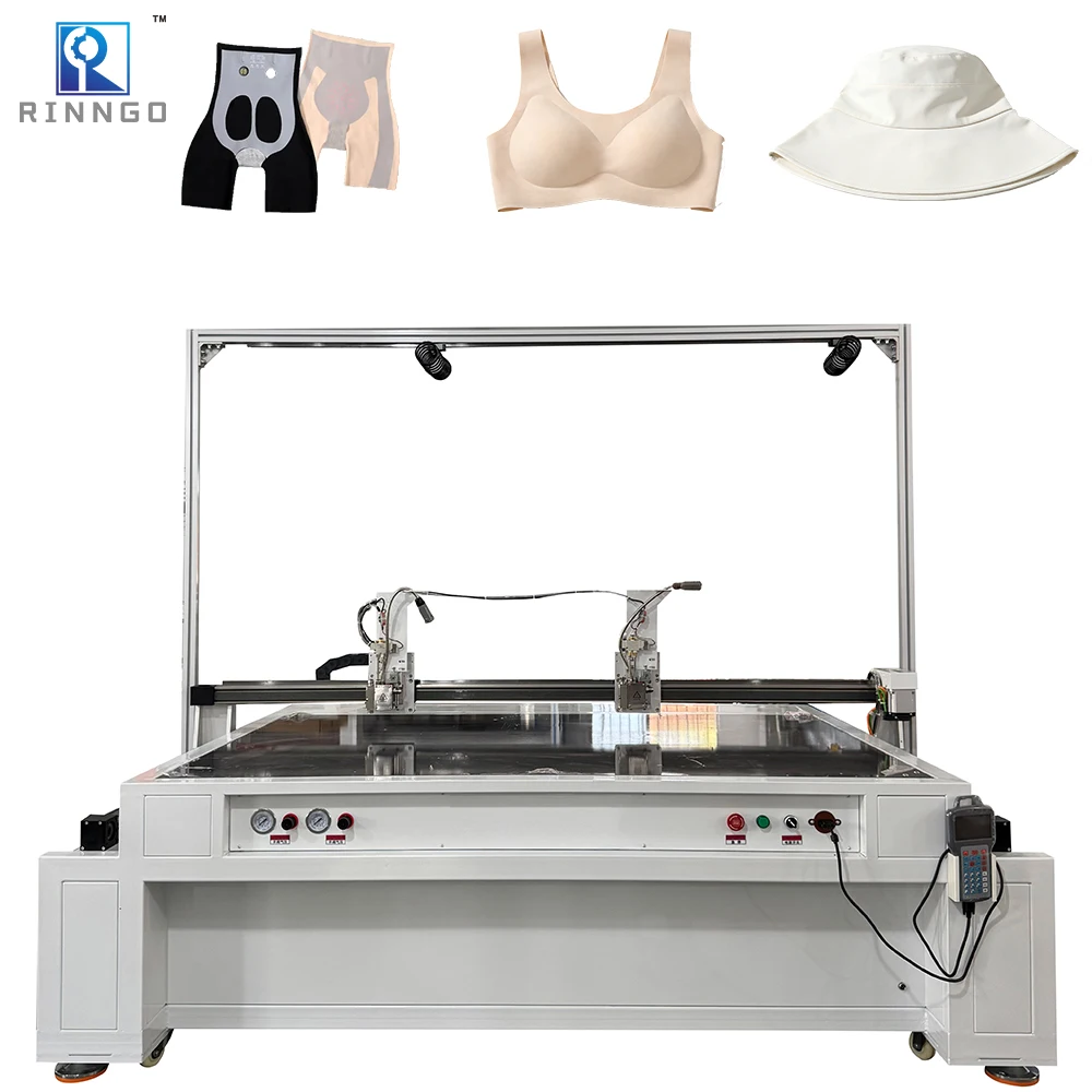 Glove Underwear Seamless Bra High Precision Semi-Automatic Dispenser PUR Hot Melt Glue Spraying Machine for Garment Diamond