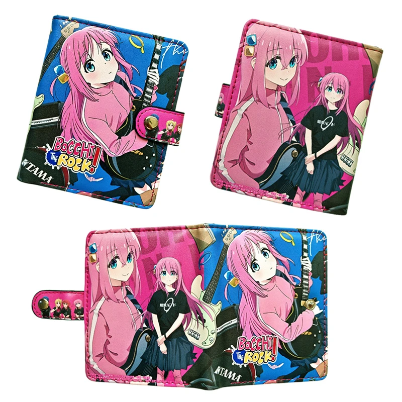 Anime Bocchi The Rock Gotoh Hitori Kurze Geldbörsen Niedliche Ijichi Nijika Geldbörse mit Münzfach – Detail 13