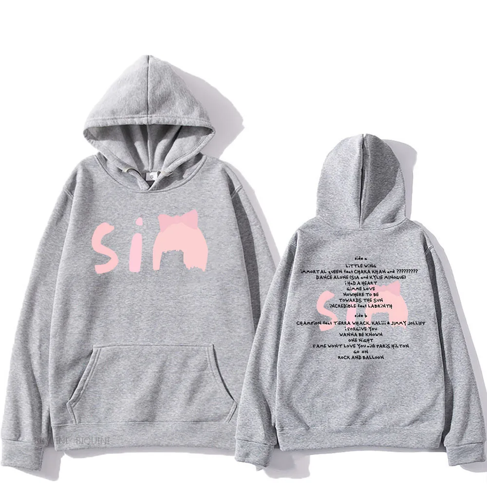 Sia Reasonable Woman Sweatshirts Immortal Queen Graphic Pullovers Long Sleeve Casual Comfortable Hoodies Winter Clothes Trendy